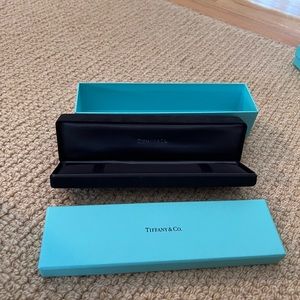 Empty Tiffany bracelet box.